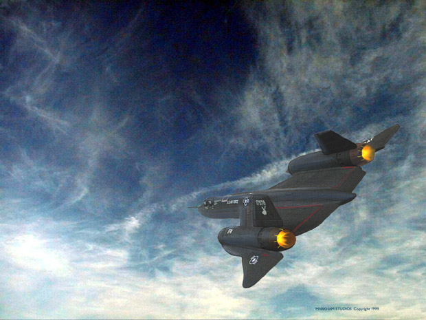 SR-71 Blackbird By Edwin Markham, Artist